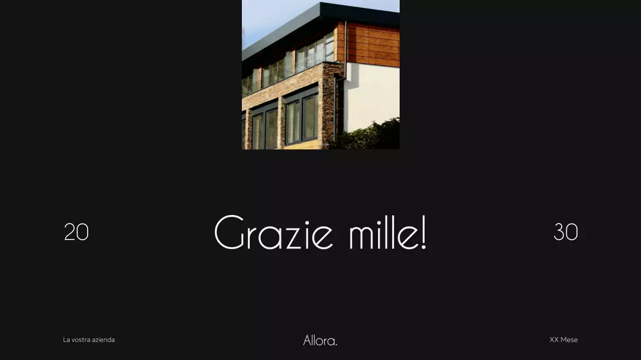Avorio Nero Elegante Minimale Moderna Proprietà Alloggi Campagna Agenzia Pitch