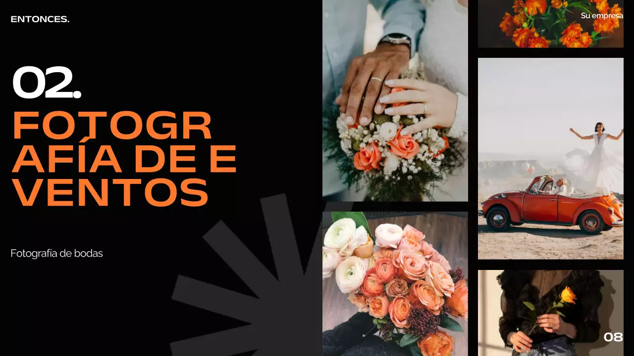 Orange Black White Modern Minimal Bold Business Pitch Deck Proposal