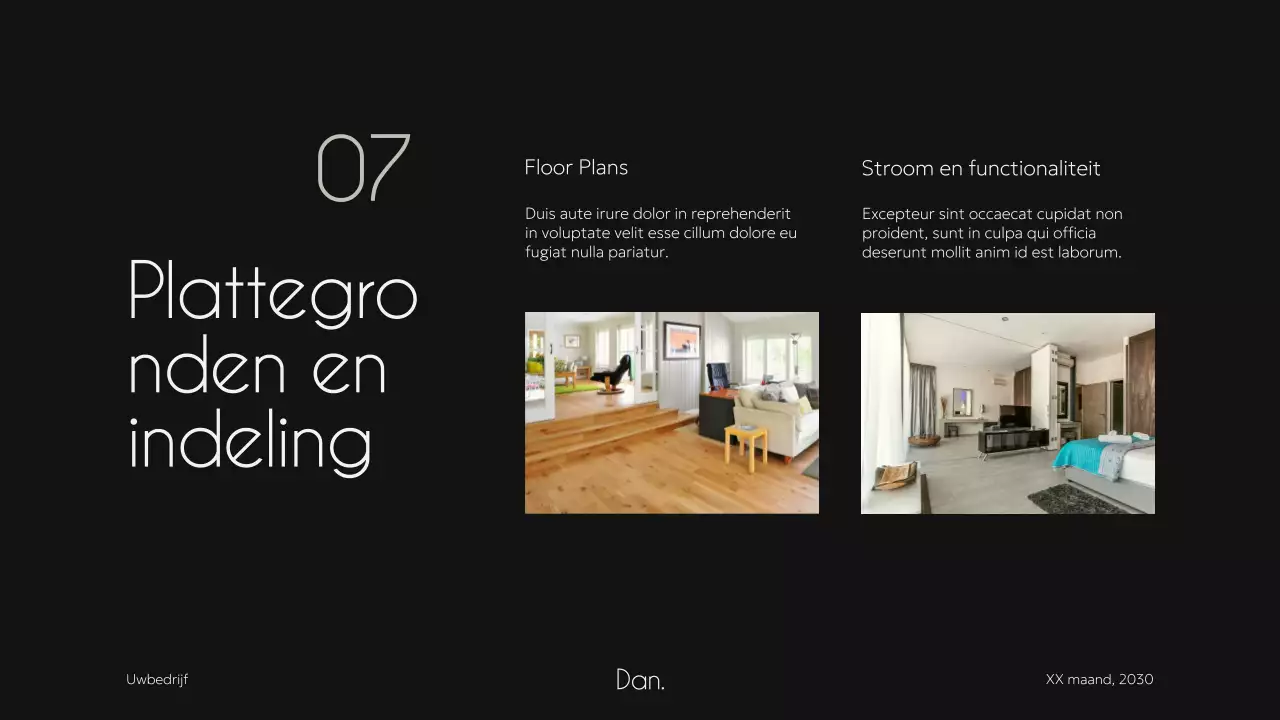 Ivoor Zwart Elegant Minimal Modern Huisvesting Pitch Agency Campagne