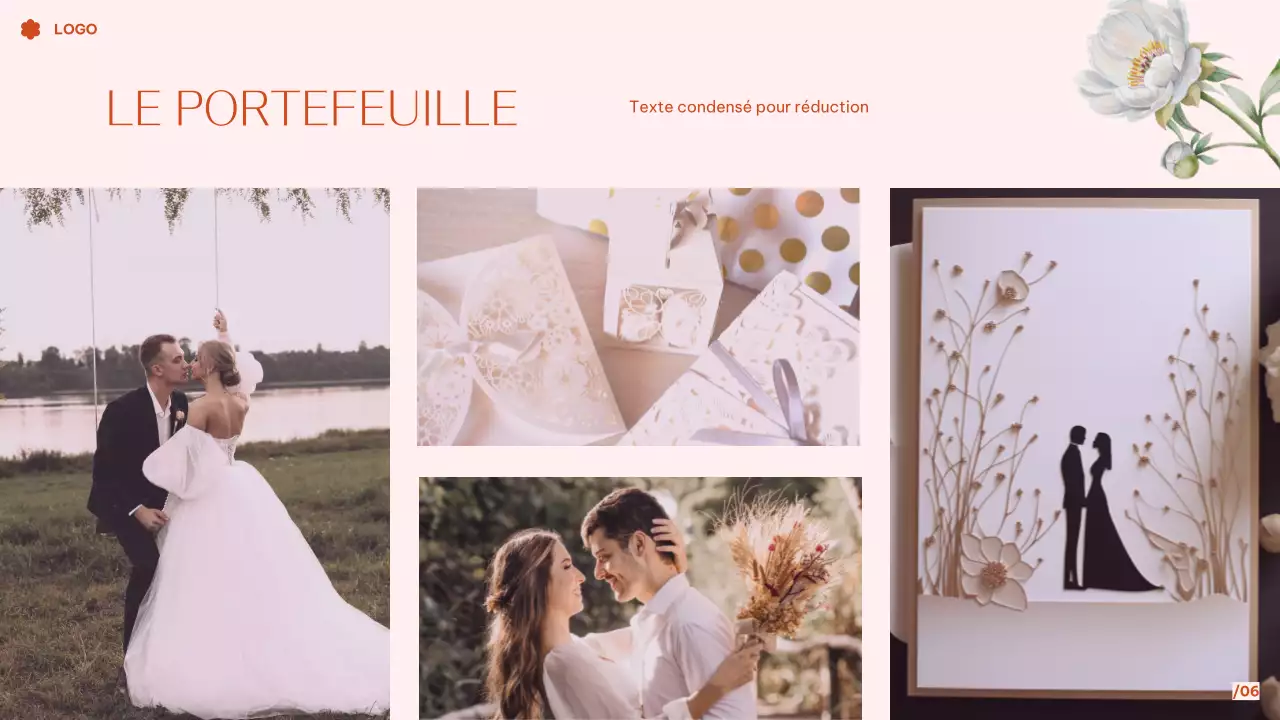 Présentation d'un mariage de rêve avec fleurs tropicales roses et aquarelle