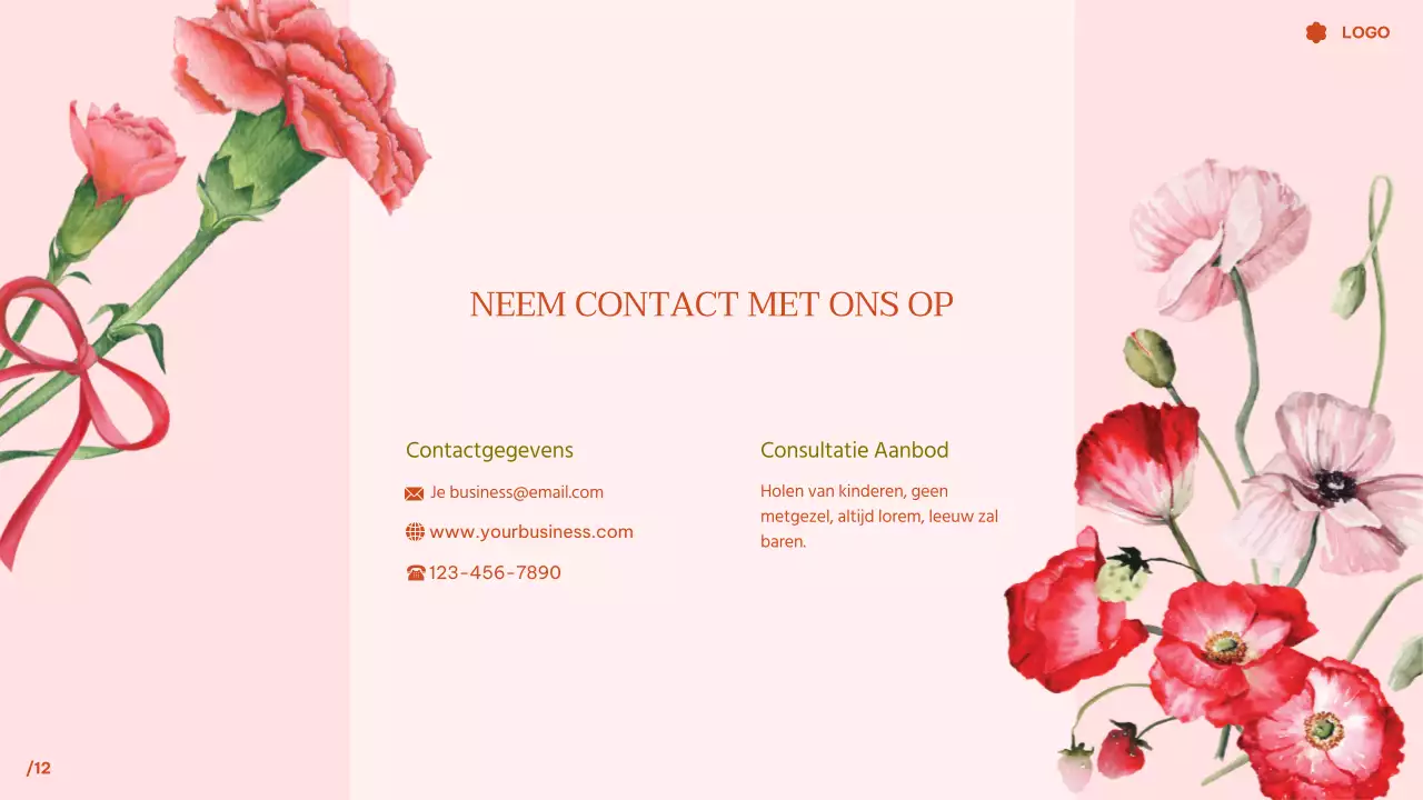Roze tropische bloemen aquarel bruiloft presentatie