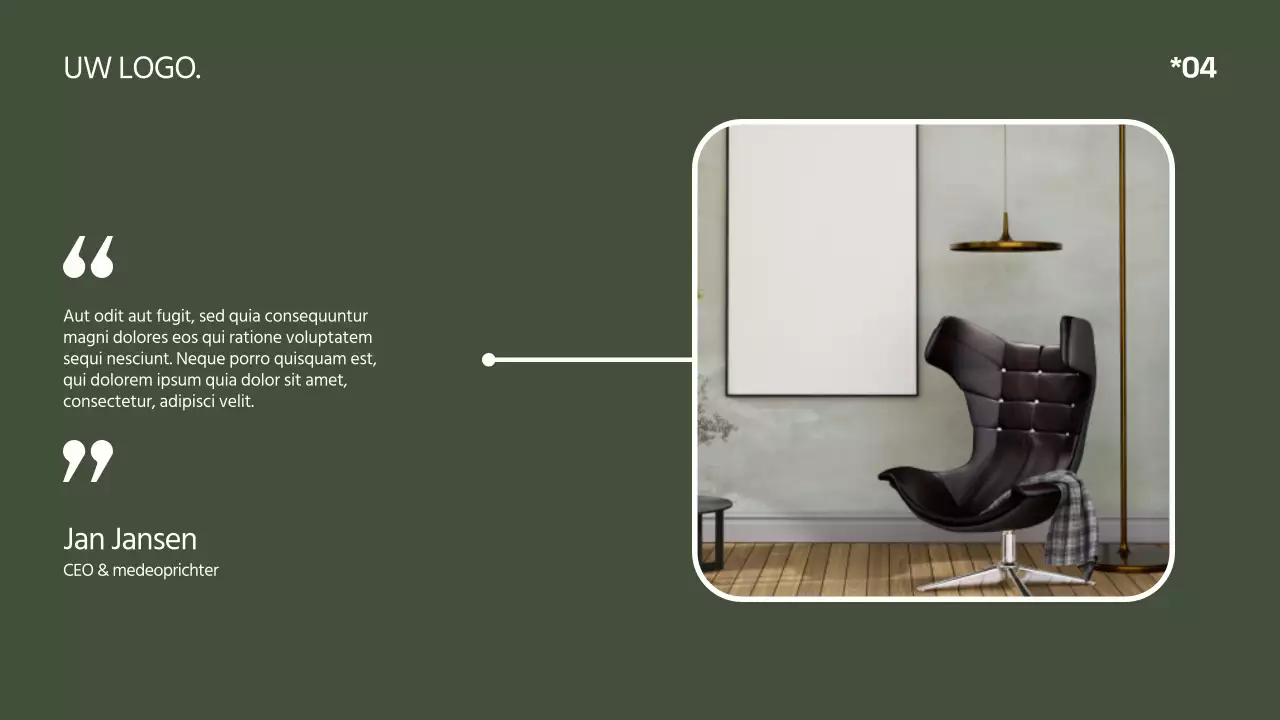 Khaki Wit Minimal Modern Elegant Productontwerp Review Product Pitch Campagne