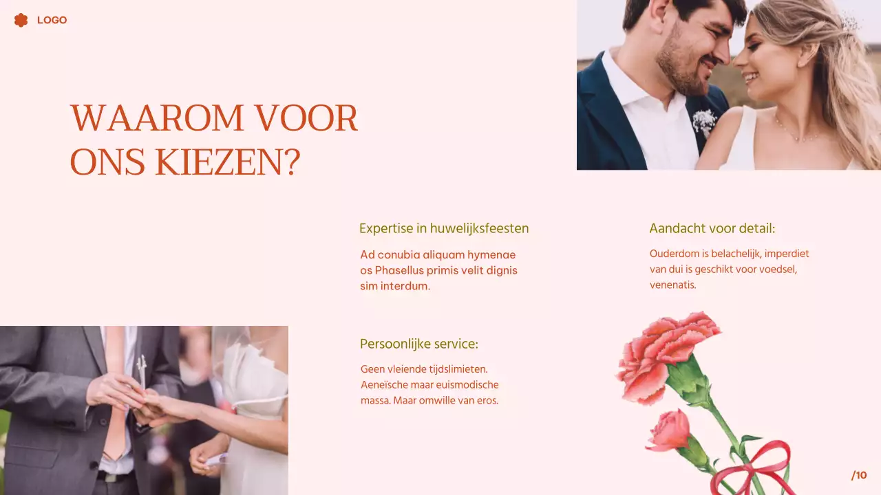 Roze tropische bloemen aquarel bruiloft presentatie