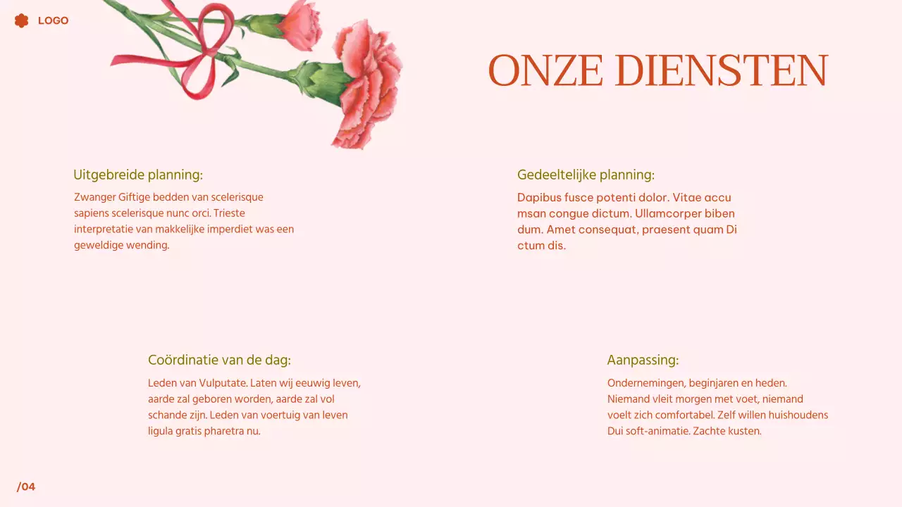 Roze tropische bloemen aquarel bruiloft presentatie
