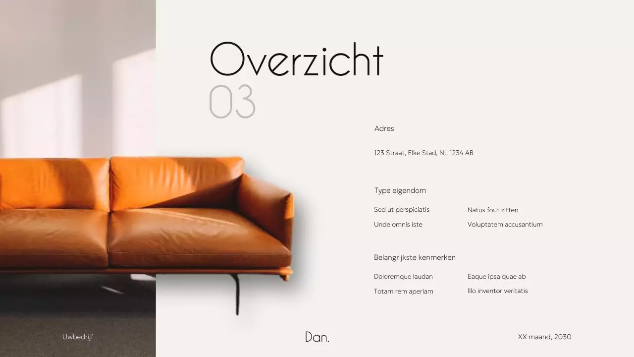 Ivoor Zwart Elegant Minimal Modern Huisvesting Pitch Agency Campagne