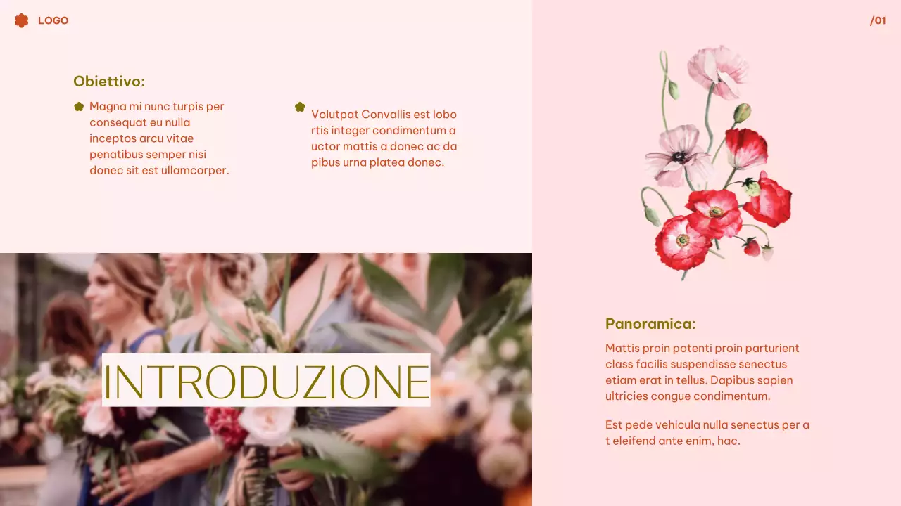 Presentazione del matrimonio da sogno con acquerello floreale rosa tropicale