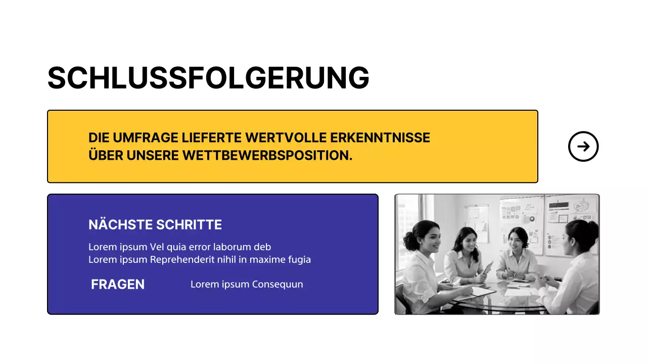 Yellow Modern Competitor Analysis Umfrage