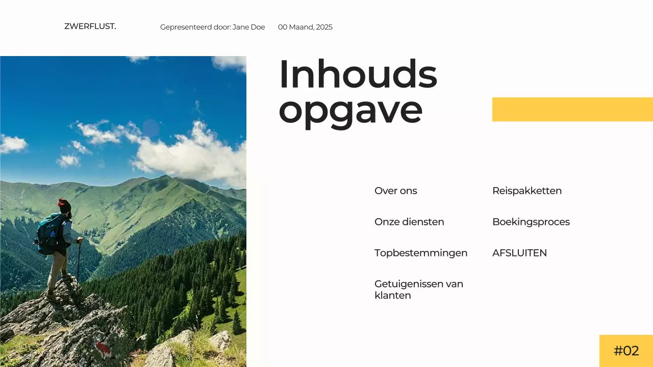 Wit Geel Modern Eenvoudig Minimaal Reisbureau Presentatie Advertentie Campagne