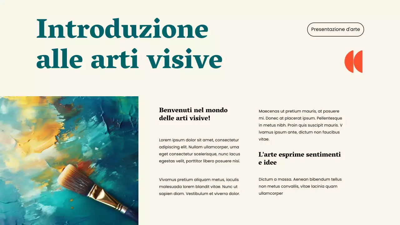 Giallo verde semplice La magia dell'arte Materiali di studio