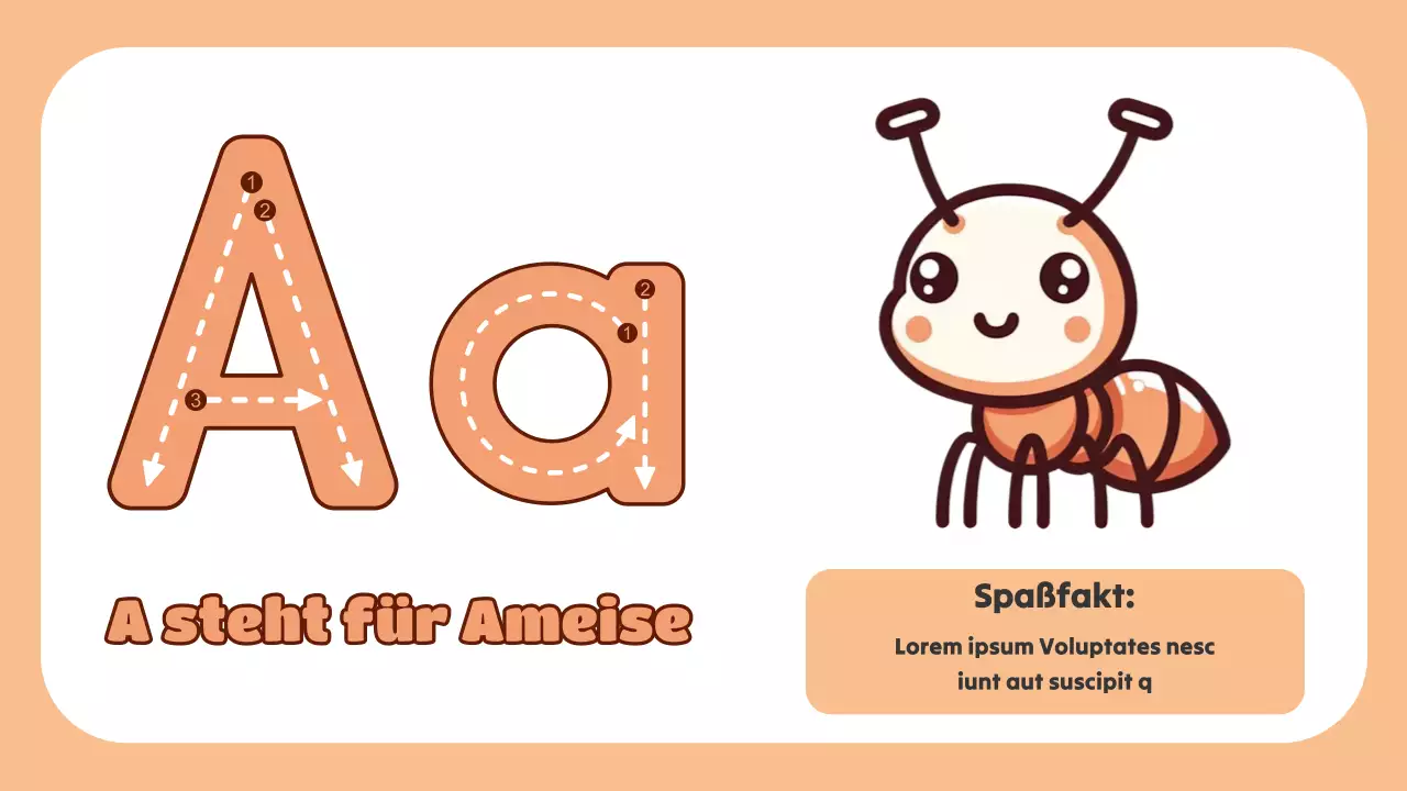 Grüne Animation Das ABC der Tiere Studienmaterial