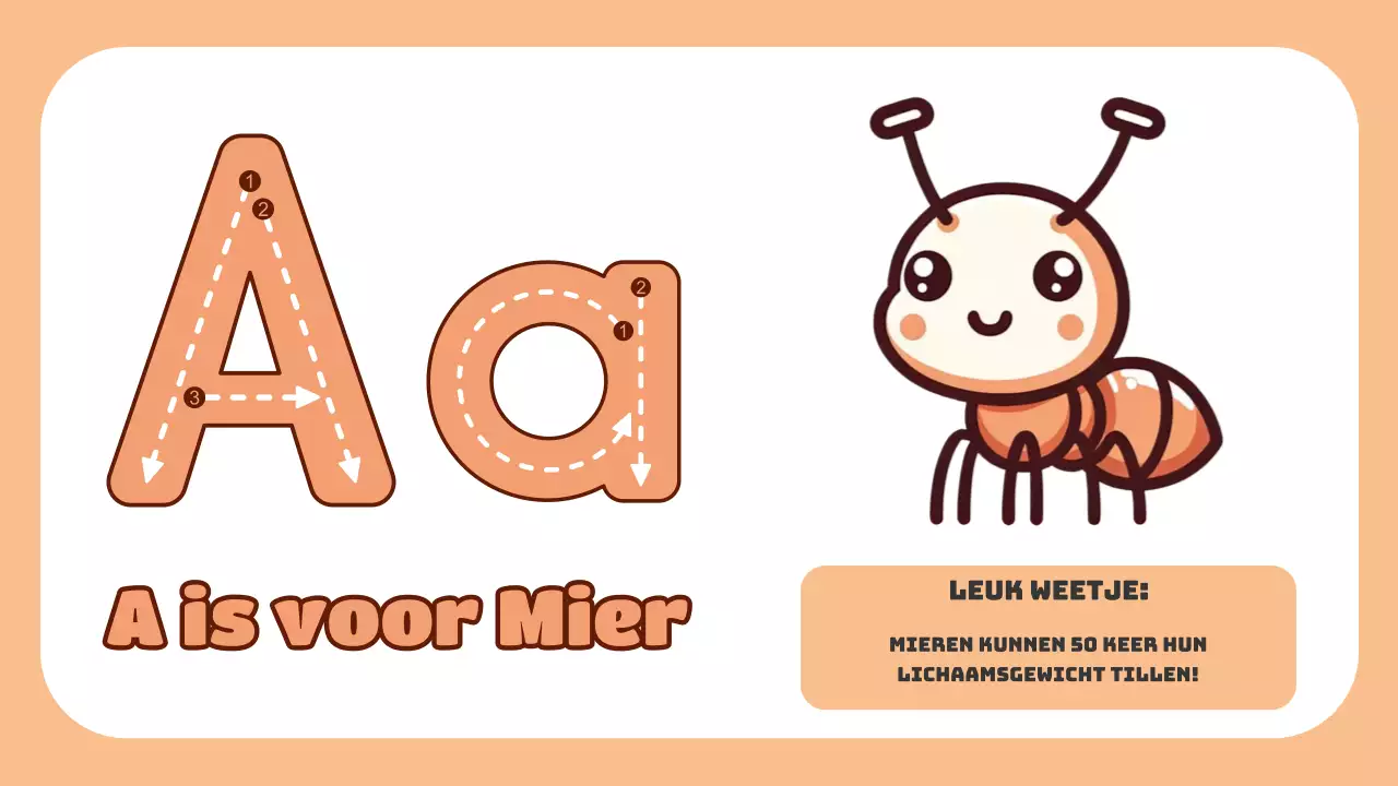 Groene Animatie Het ABC van Dieren Studiemateriaal