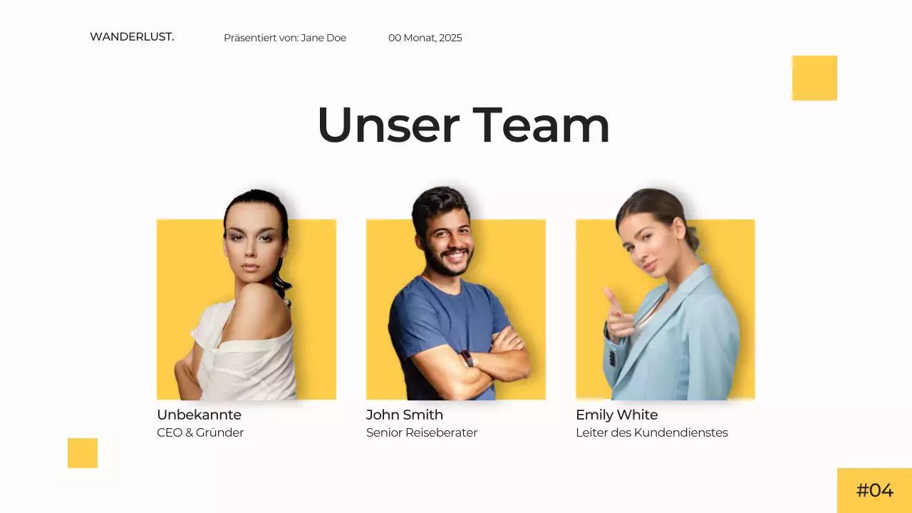 Weiß Gelb Modern Einfach Minimal Reisebüro Präsentation Werbekampagne