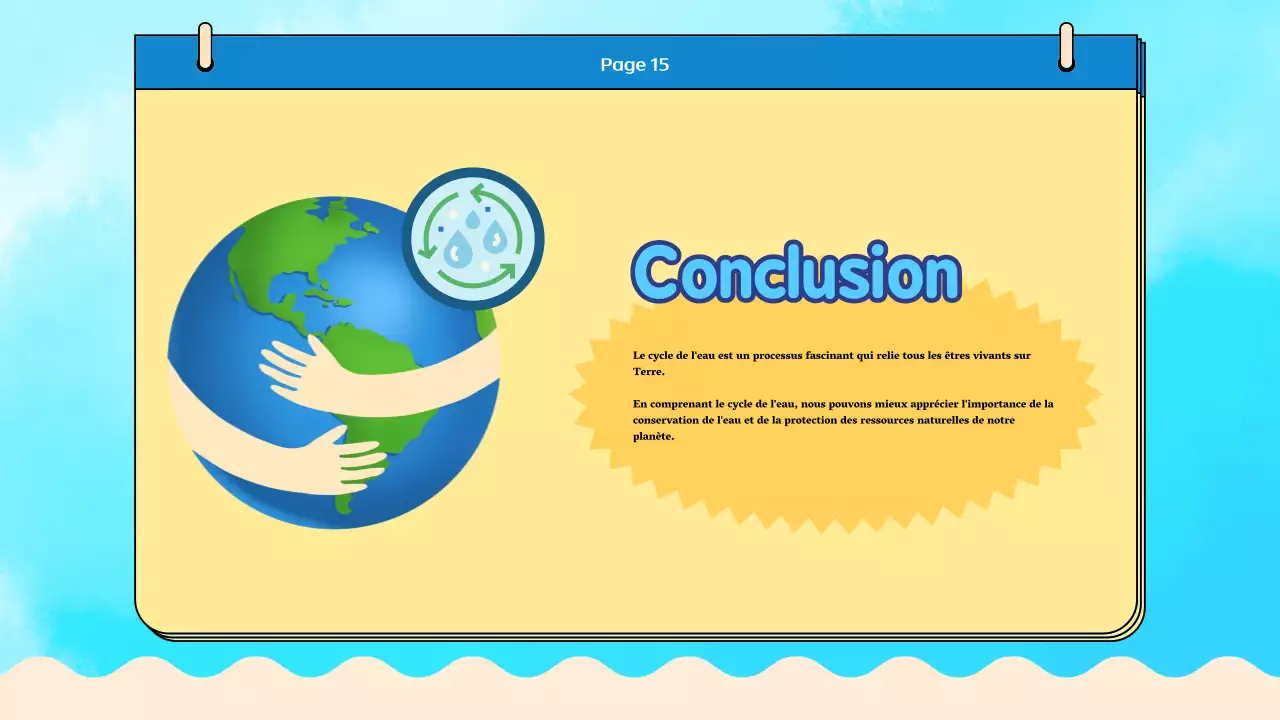 Matériel pour la classe de cycle de l'eau Blue Plain