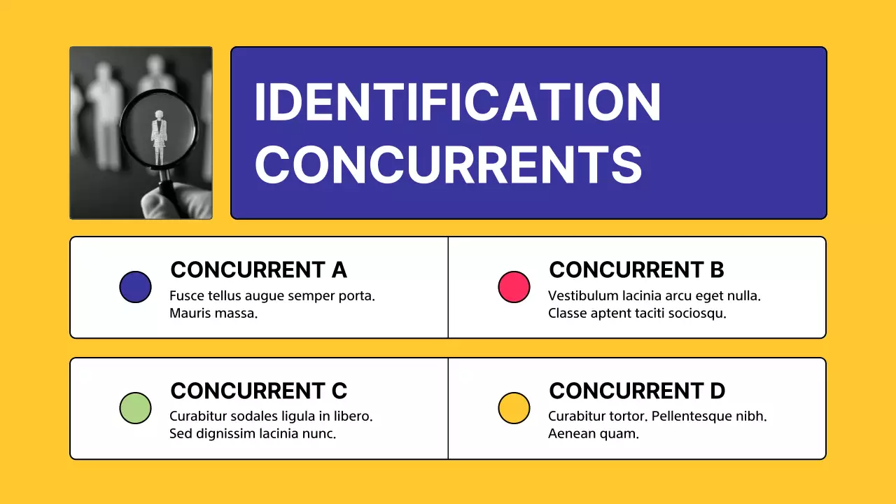 Enquête sur l'analyse des concurrents Yellow Modern