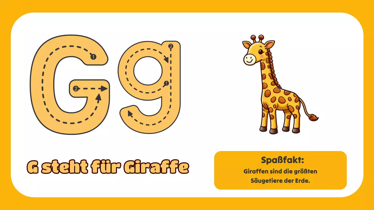 Grüne Animation Das ABC der Tiere Studienmaterial