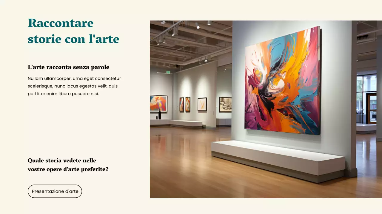 Giallo verde semplice La magia dell'arte Materiali di studio