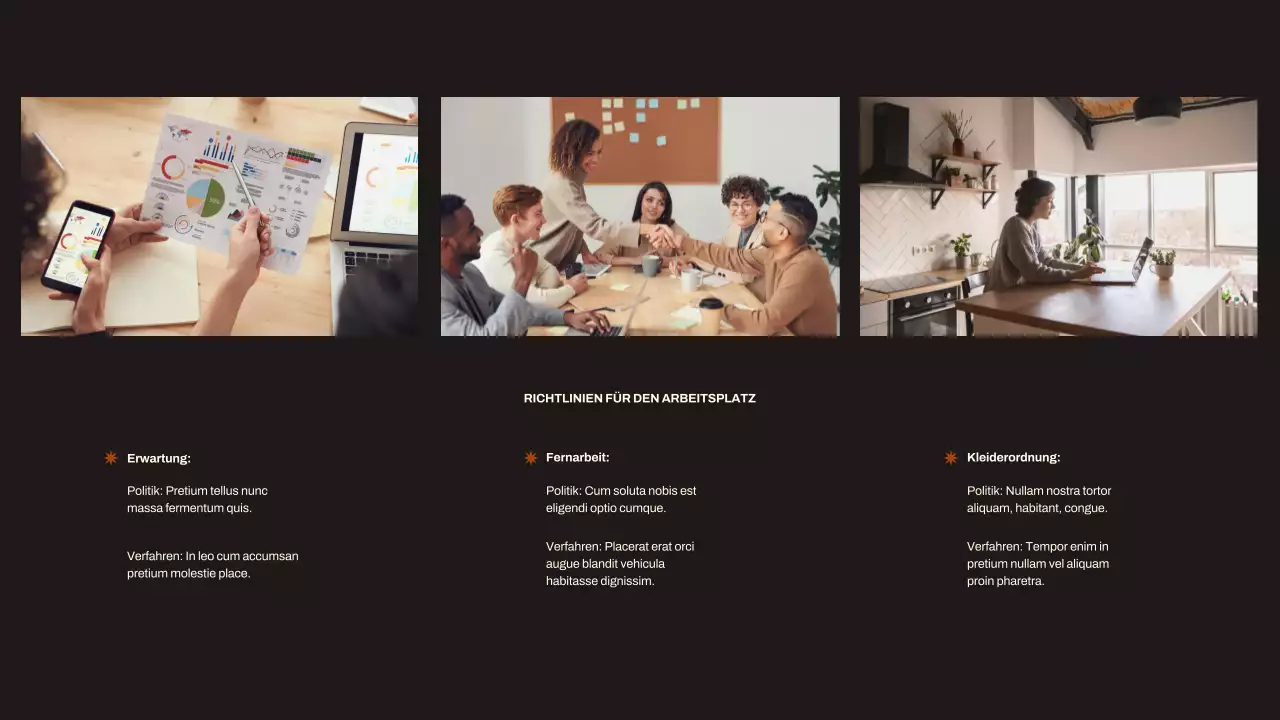 Schwarz-Elfenbein Minimal Modern Leitfaden für die Einarbeitung neuer Mitarbeiter