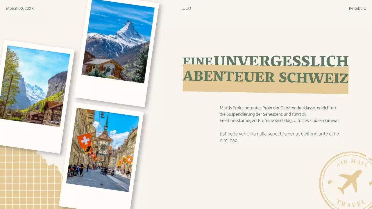 Grün Beige Retro Collage Reiseplan Reiseroute