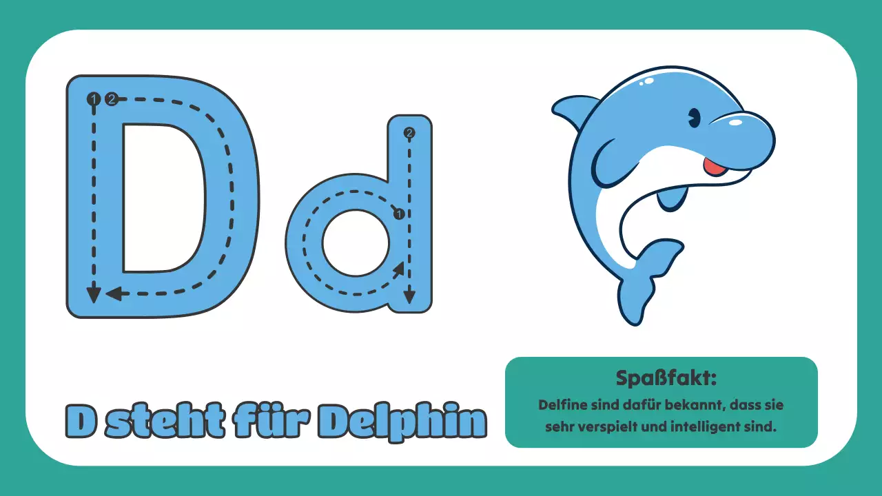 Grüne Animation Das ABC der Tiere Studienmaterial