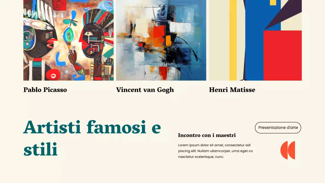 Giallo verde semplice La magia dell'arte Materiali di studio