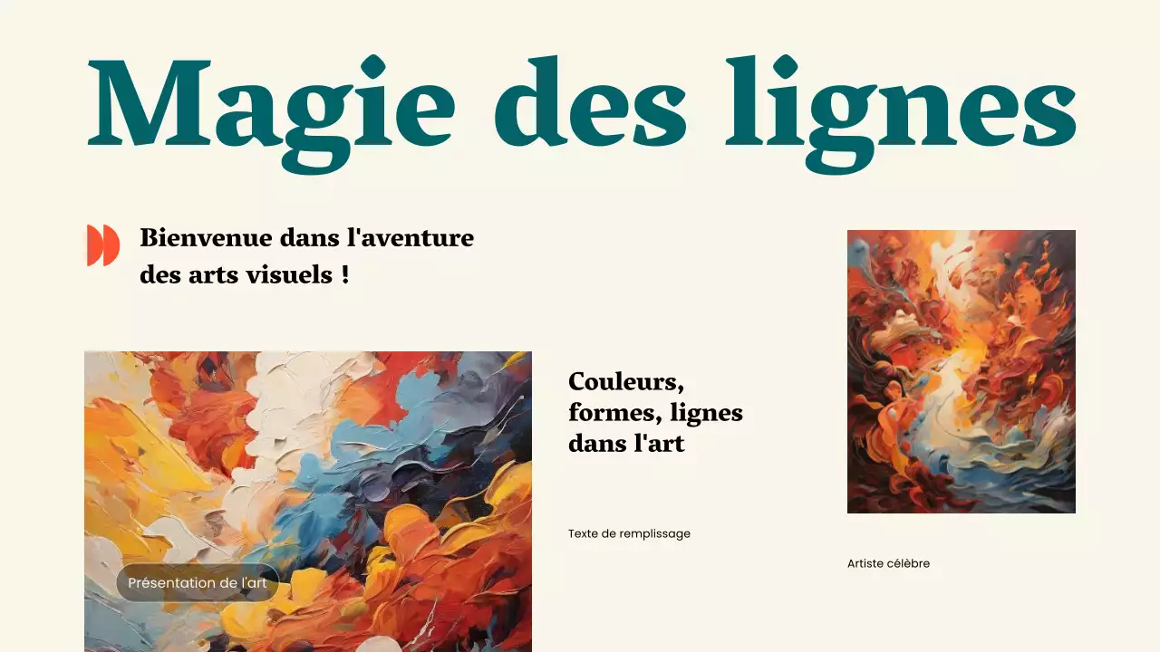 Jaune Vert Simple La magie de l'art Matériel d'étude