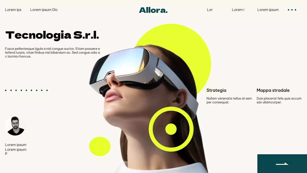 Avorio Verde Neon Semplice Moderno UI Piano d'impresa