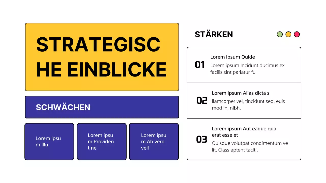 Yellow Modern Competitor Analysis Umfrage