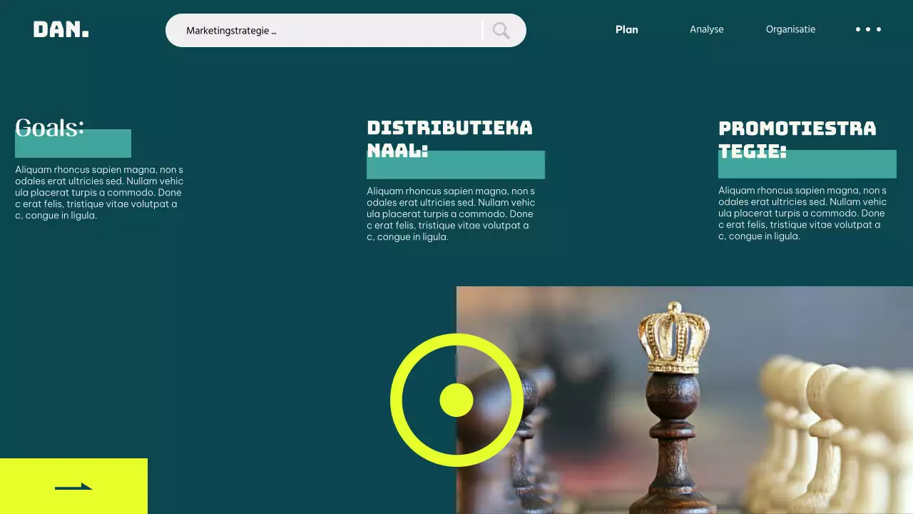 Ivoor Neongroen Eenvoudig Modern UI Ondernemingsplan
