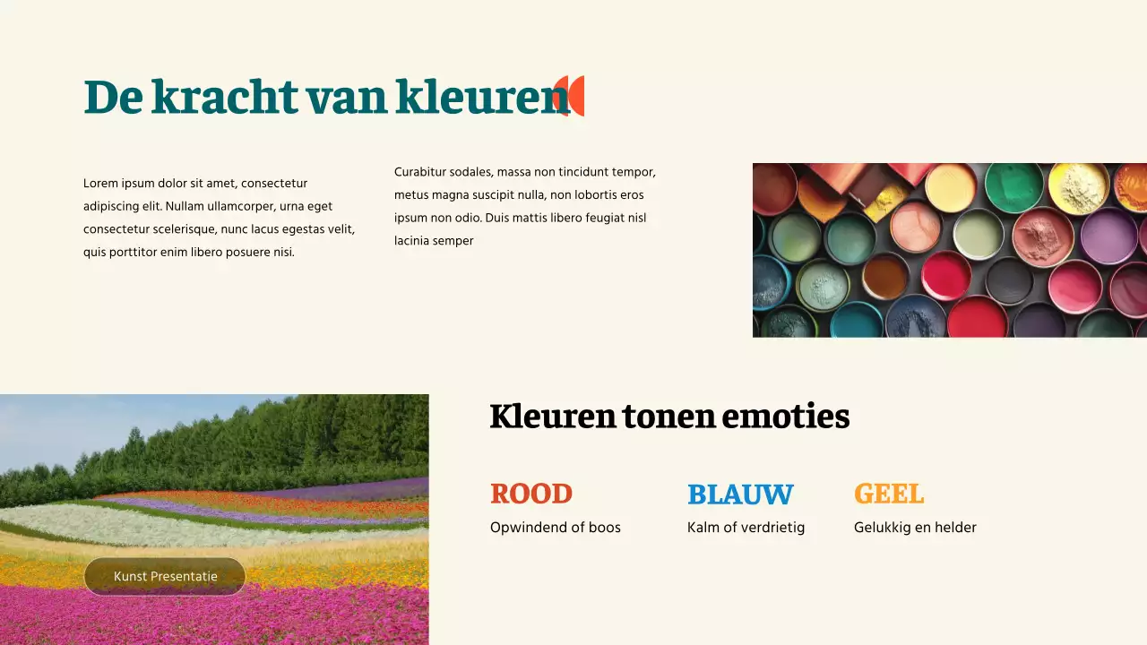 Geel Groen Eenvoudig De Magie van Kunst Studiemateriaal