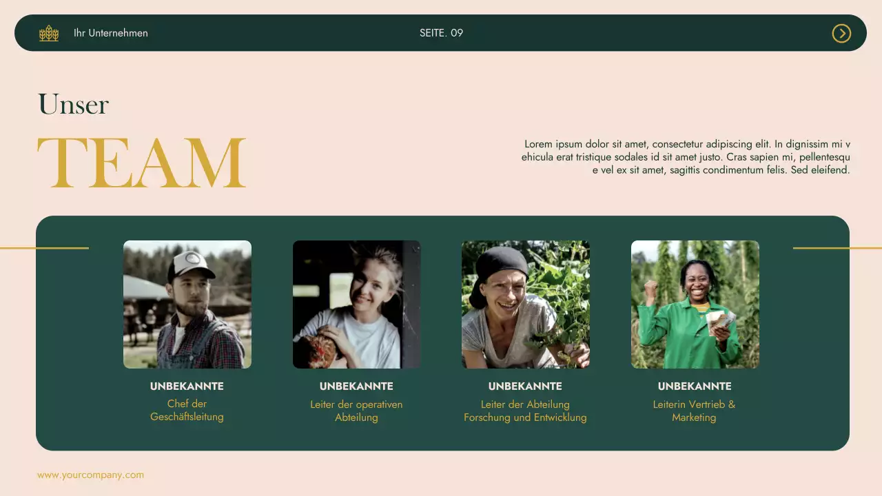 Green Khaki Modern Agrifarm Business Vorstellung des Unternehmens