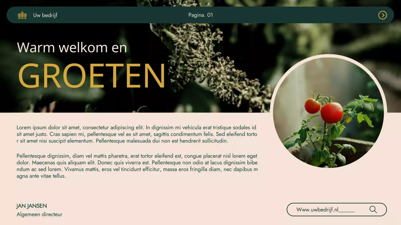 Groen Khaki Modern Agrifarm Bedrijf Introductie