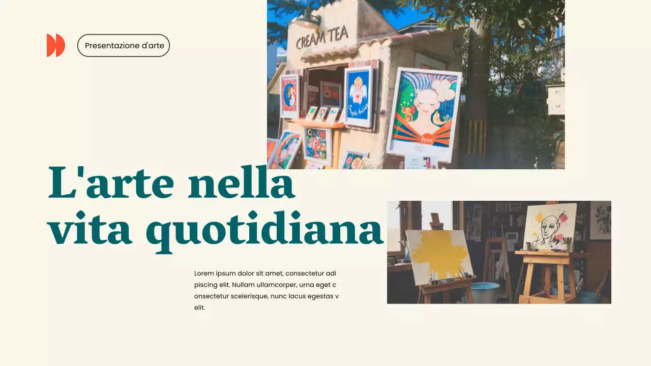 Giallo verde semplice La magia dell'arte Materiali di studio