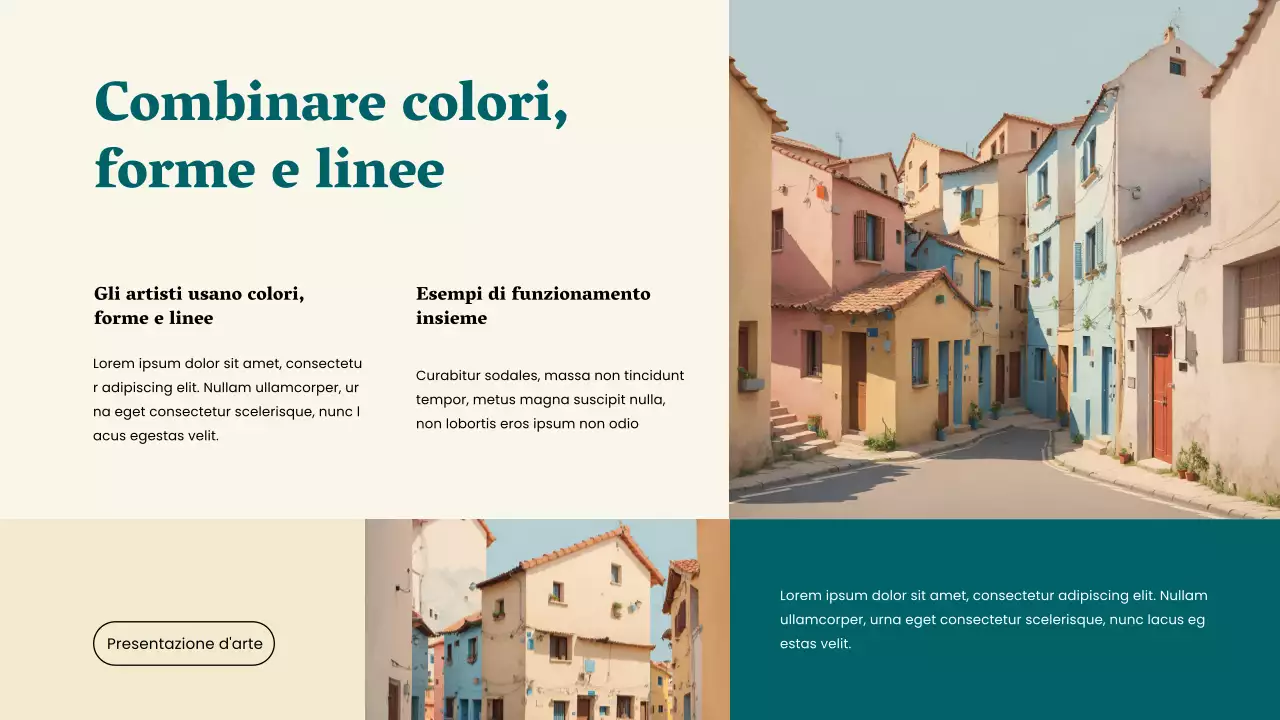 Giallo verde semplice La magia dell'arte Materiali di studio