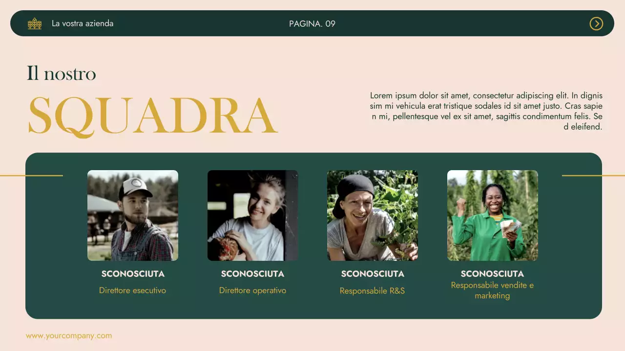 Verde Khaki Modern Agrifarm Business Presentazione dell'azienda