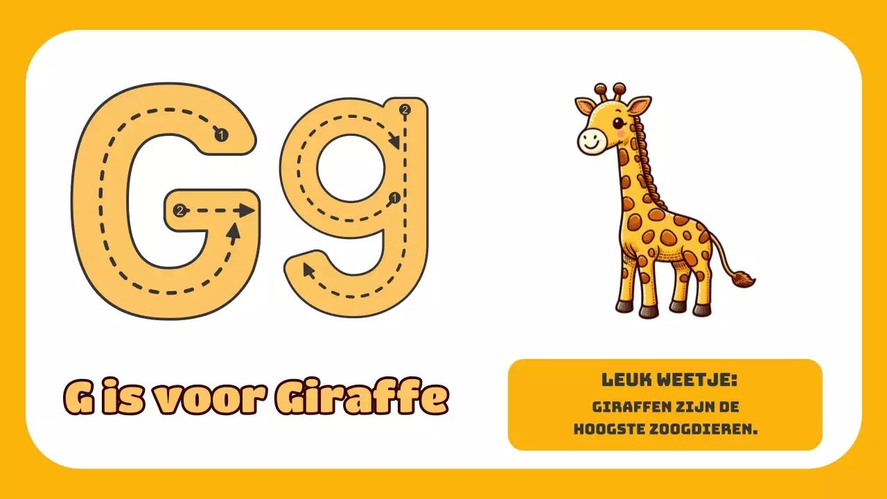 Groene Animatie Het ABC van Dieren Studiemateriaal