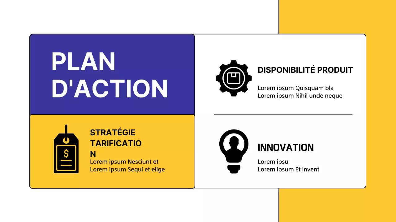 Enquête sur l'analyse des concurrents Yellow Modern