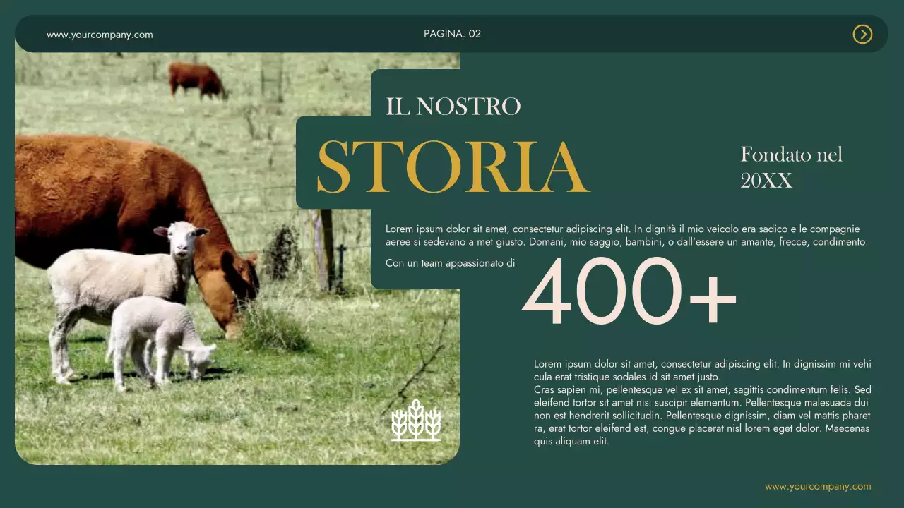 Verde Khaki Modern Agrifarm Business Presentazione dell'azienda