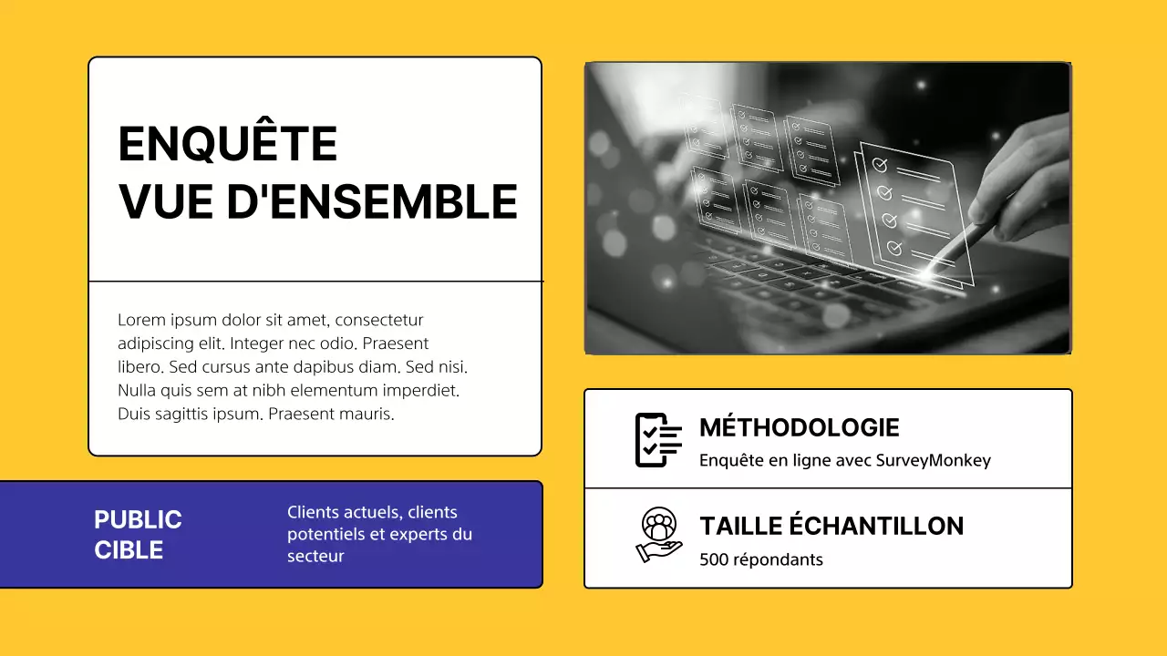 Enquête sur l'analyse des concurrents Yellow Modern
