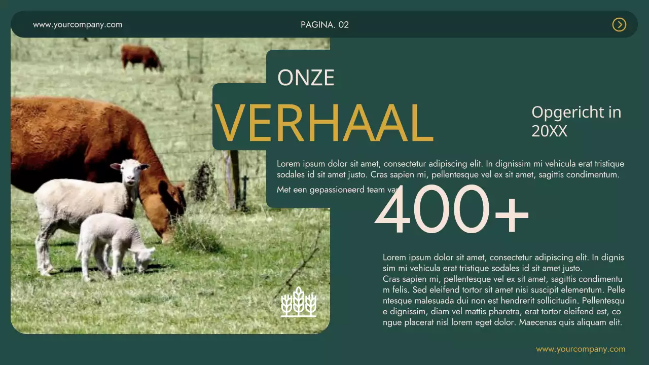 Groen Khaki Modern Agrifarm Bedrijf Introductie