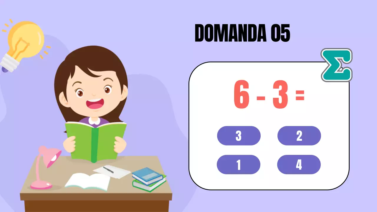 Materiale di studio per i quiz di matematica dell'animazione gialla