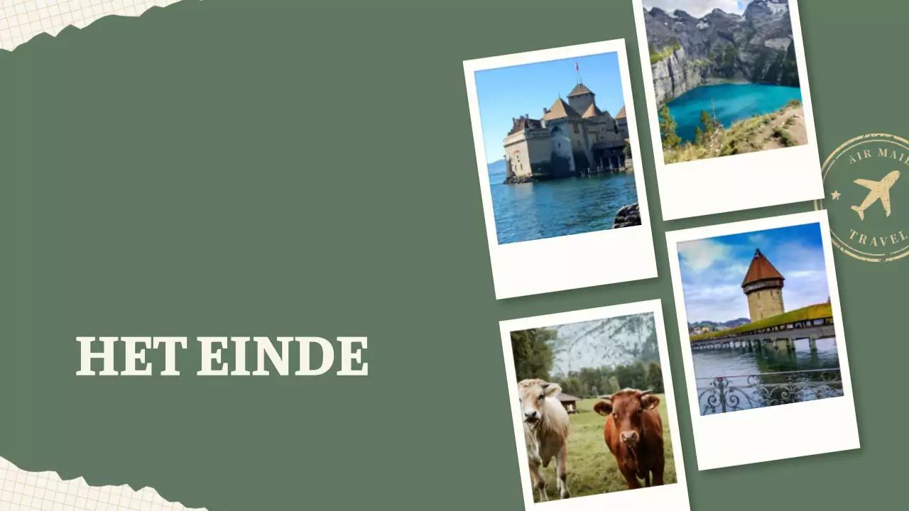 Groene Beige Retro Collage Reisplanner Reisschema