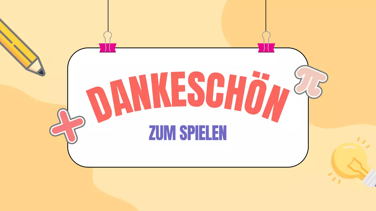 Gelbe Animation Math Quiz Studienmaterial