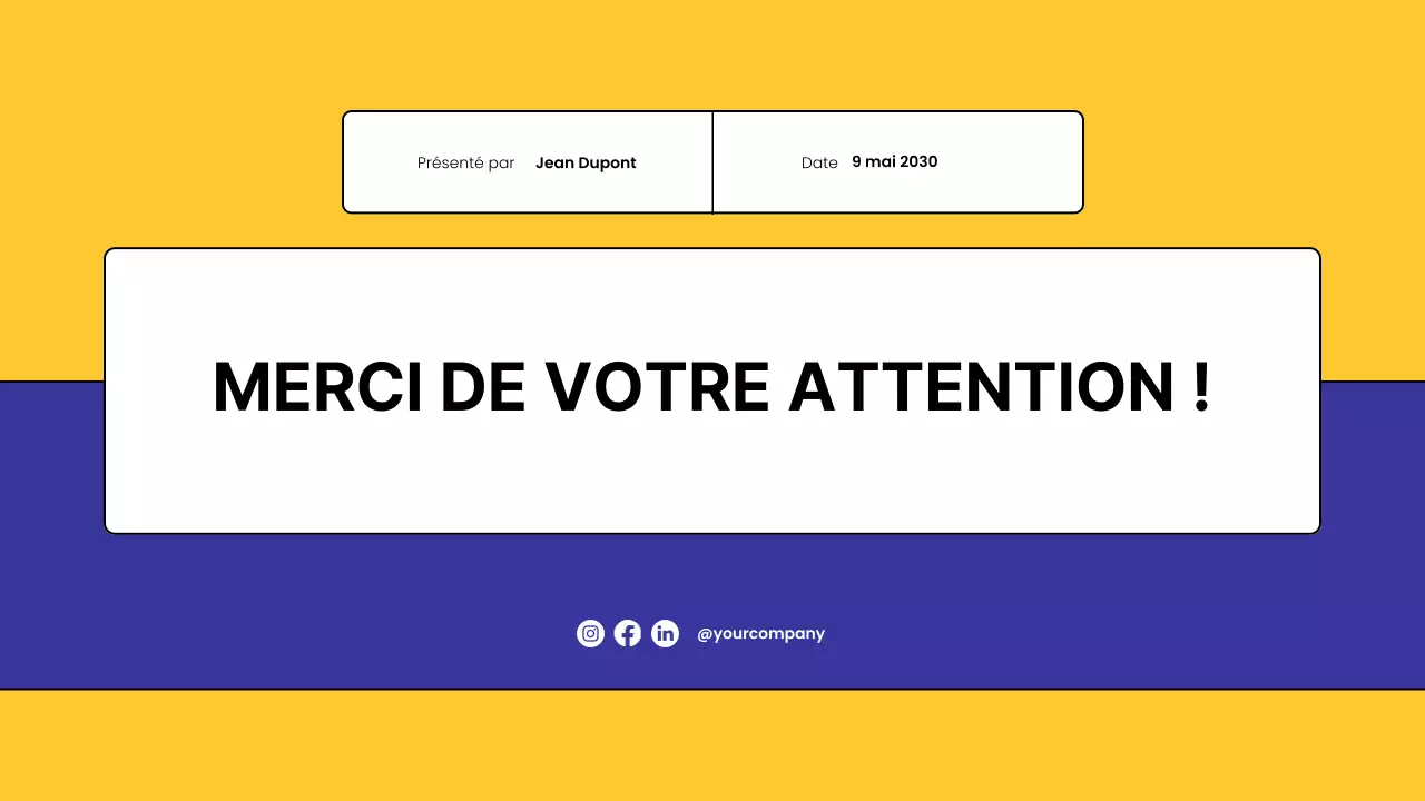 Enquête sur l'analyse des concurrents Yellow Modern