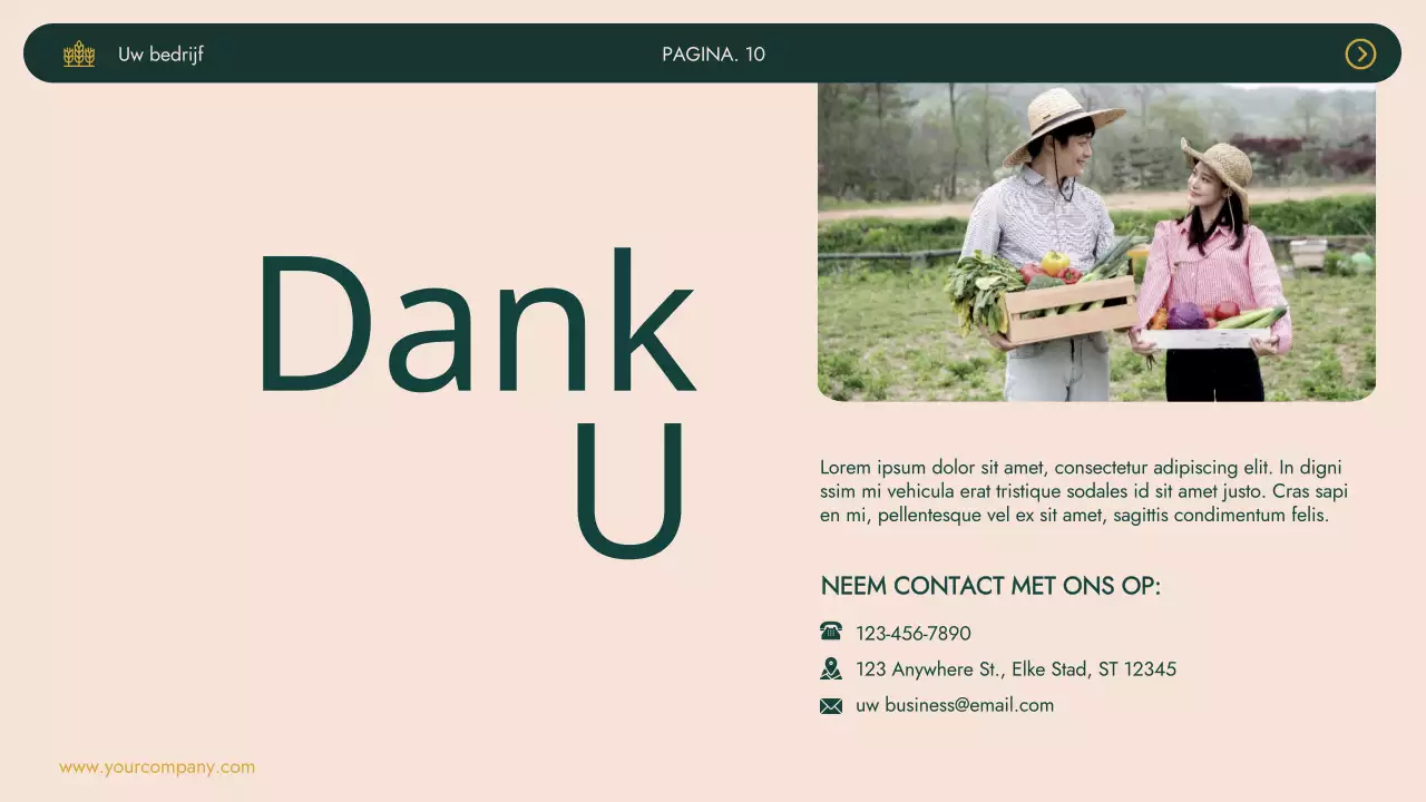 Groen Khaki Modern Agrifarm Bedrijf Introductie