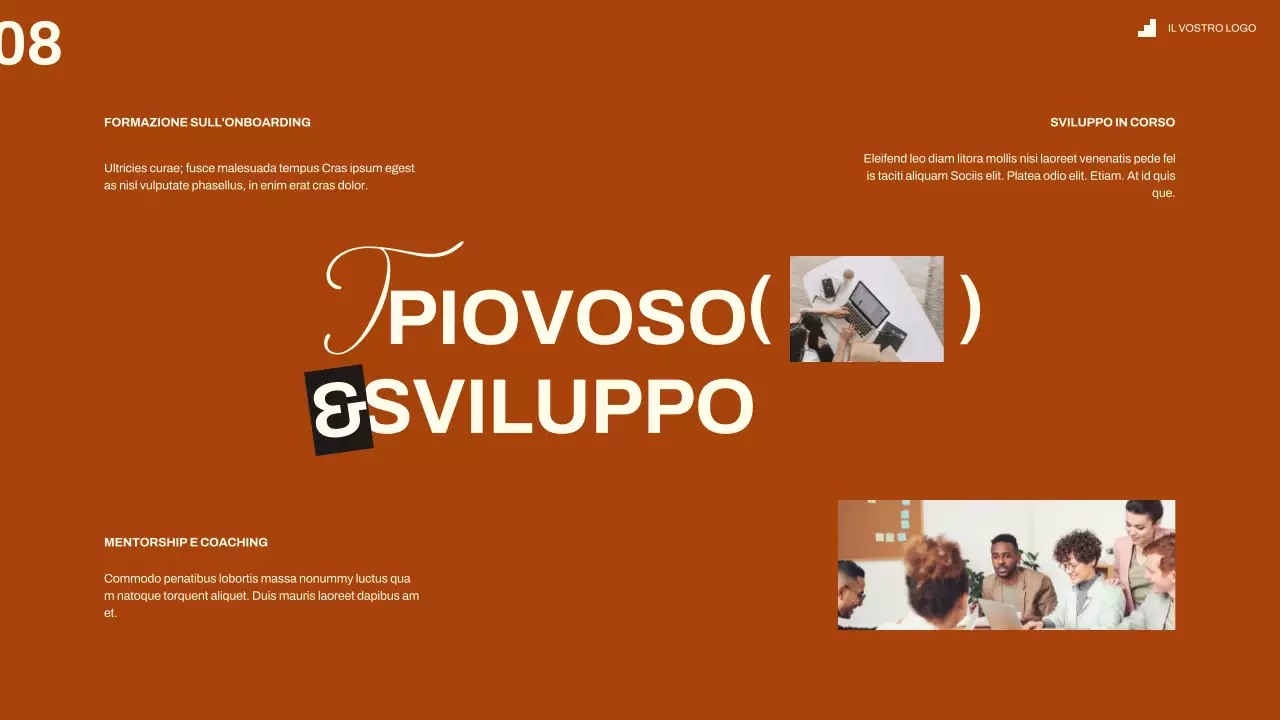 Guida all'inserimento dei nuovi dipendenti in nero avorio moderno e minimale