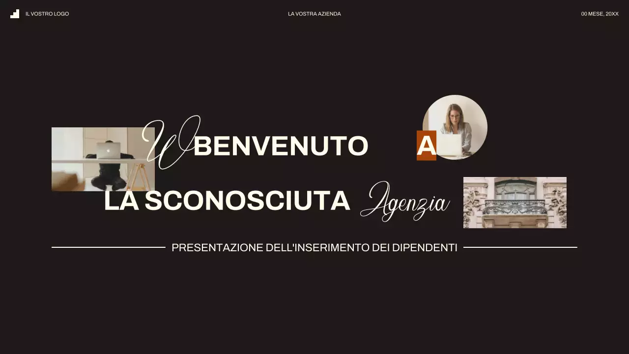 Guida all'inserimento dei nuovi dipendenti in nero avorio moderno e minimale