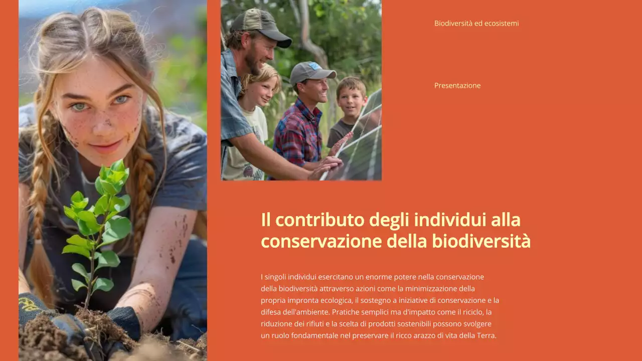 Materiale di studio sulla biodiversità e gli ecosistemi verde moderno