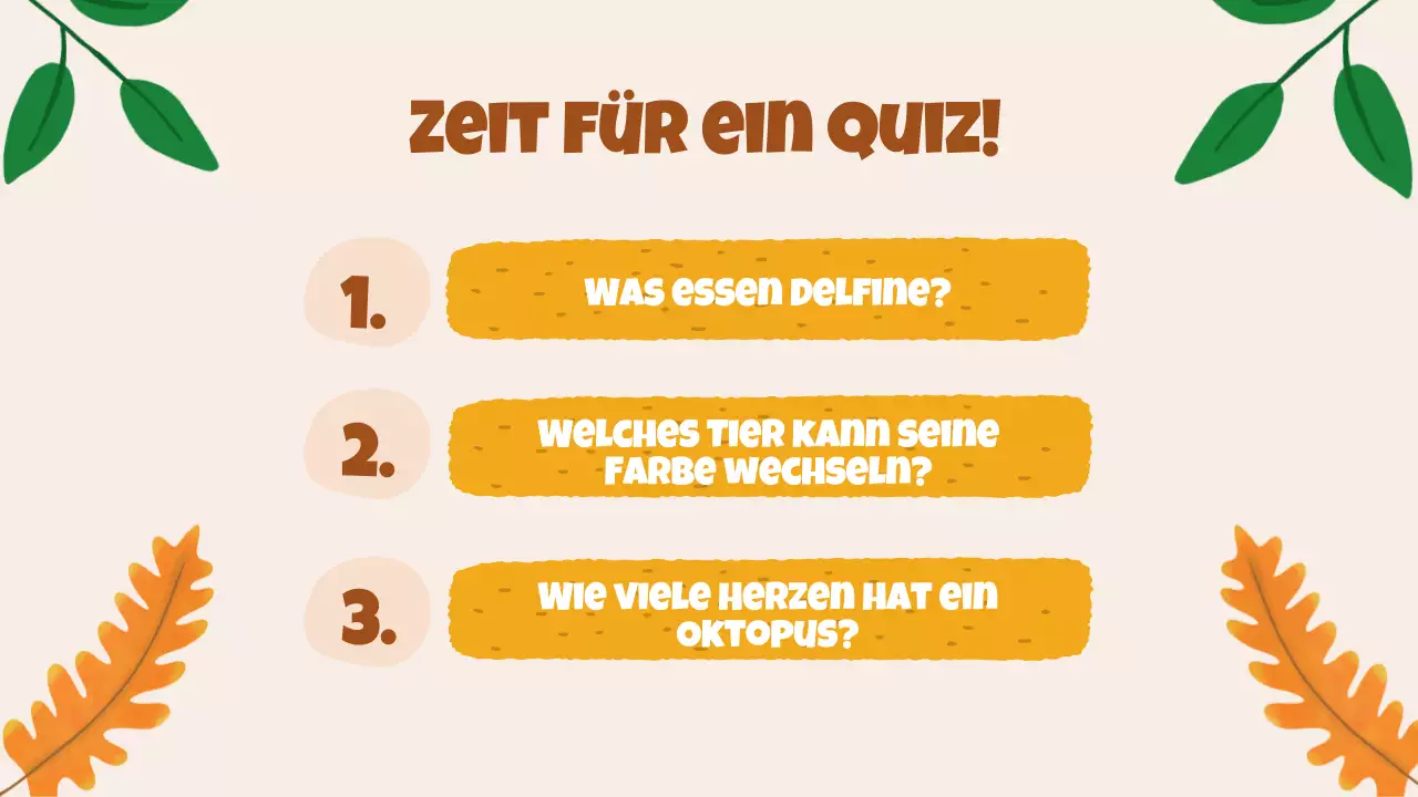 Beige Animation Entdeckung der Tiere Studienmaterial