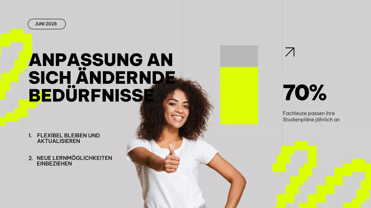 Grauer und kalkfarbener Trend zur Verbesserung des Studienplans Unterrichtsmaterial