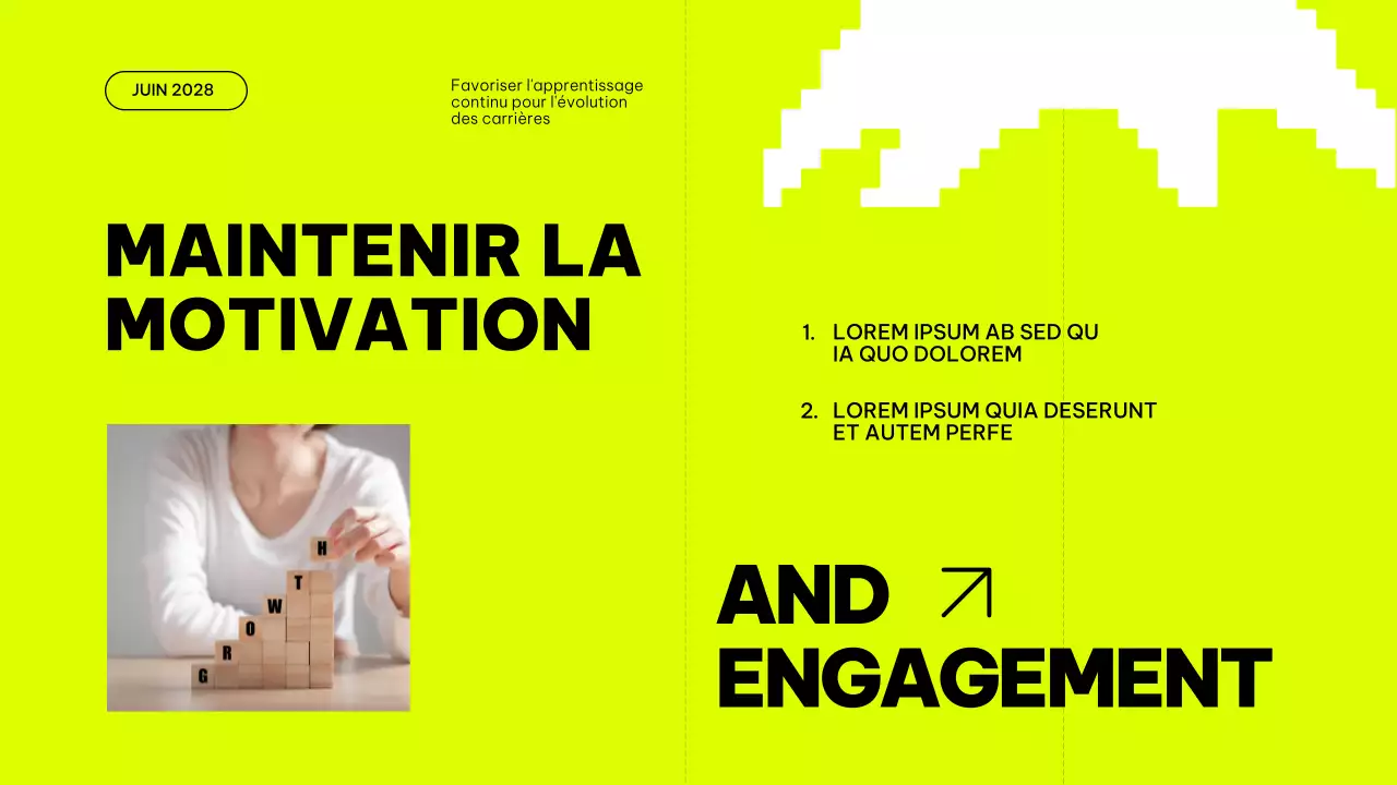 Plan d'étude du matériel de classe pour l'amélioration des tendances en gris et en citron vert